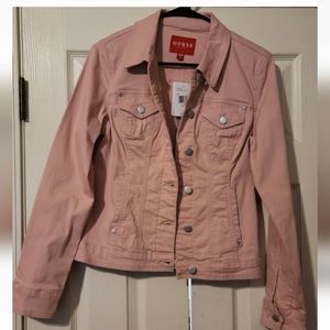 Brand New!! Pink Guess Jean Jacket!!